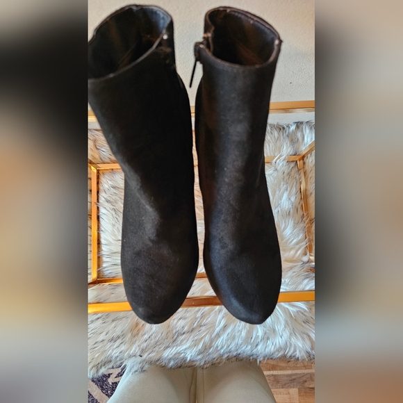 Sexy Womens Black Platform Ankle Boot - Picture 5 of 9